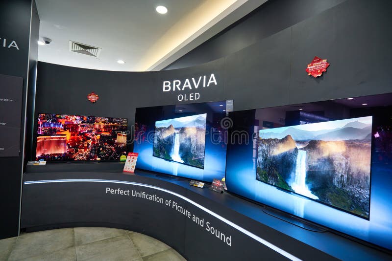 Sony Store in Singapore editorial stock photo. Image of technology
