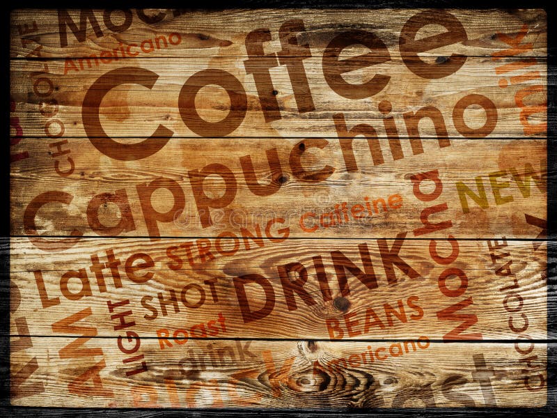 Soorten van coffeachtergrond royalty-vrije illustratie Soorten van coffeachtergrond royalty-vrije illustratie