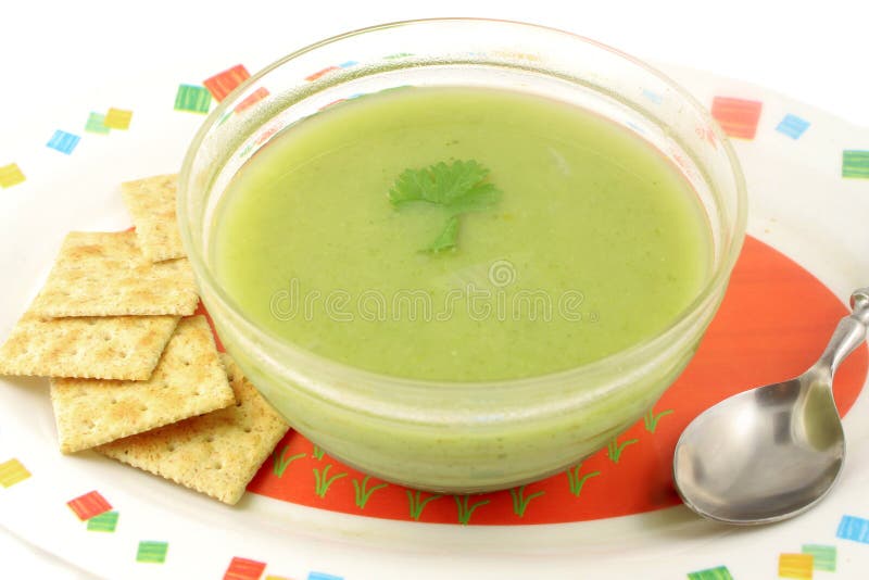 Delicious and healthyvegetarian cream of broccoli soup. Delicious and healthyvegetarian cream of broccoli soup