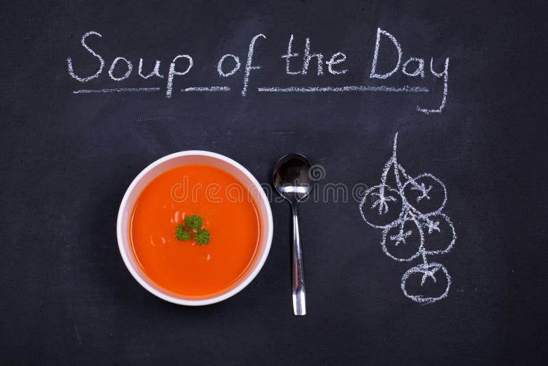 Sopa del día imagen de archivo. Imagen de hierba, fresco 31905491