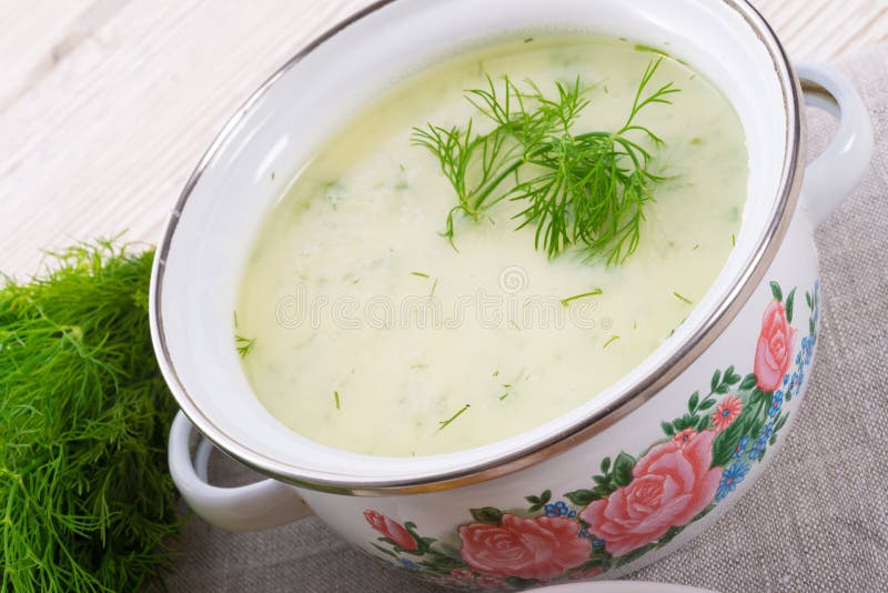 Sopa de endro fotos de stock royalty free