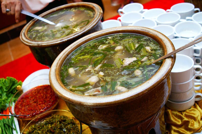 Sopa saboroso do Malay