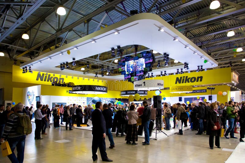 Soporte de Nikon en la exposición de Moscú