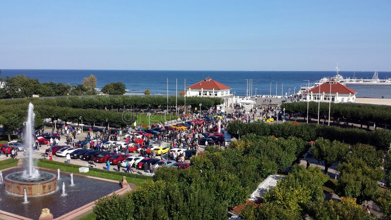 Sopot от взгляда глаза ` s птицы, Польши стоковые фото Sopot от взгляда глаза ` s птицы, Польши стоковые фото