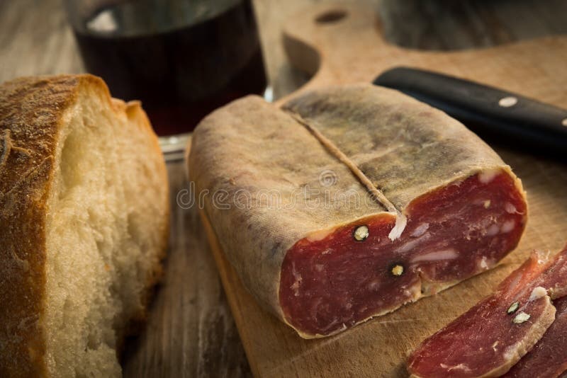 Soppressata, Italian Salami Stock Image Image of salami, european