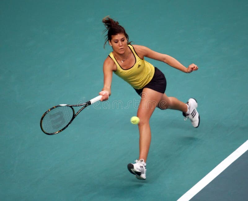 Sorana Cirstea (ROU) Bij Open GDF Suez Redactionele Stock Foto - Image of tennis, voor: 12977193