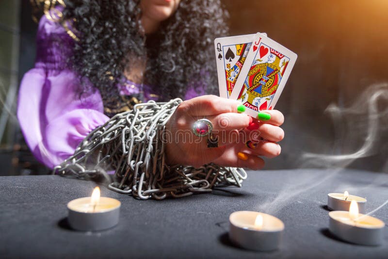 Sorceress telling fortunes stock photo. Image of mystic 77779702