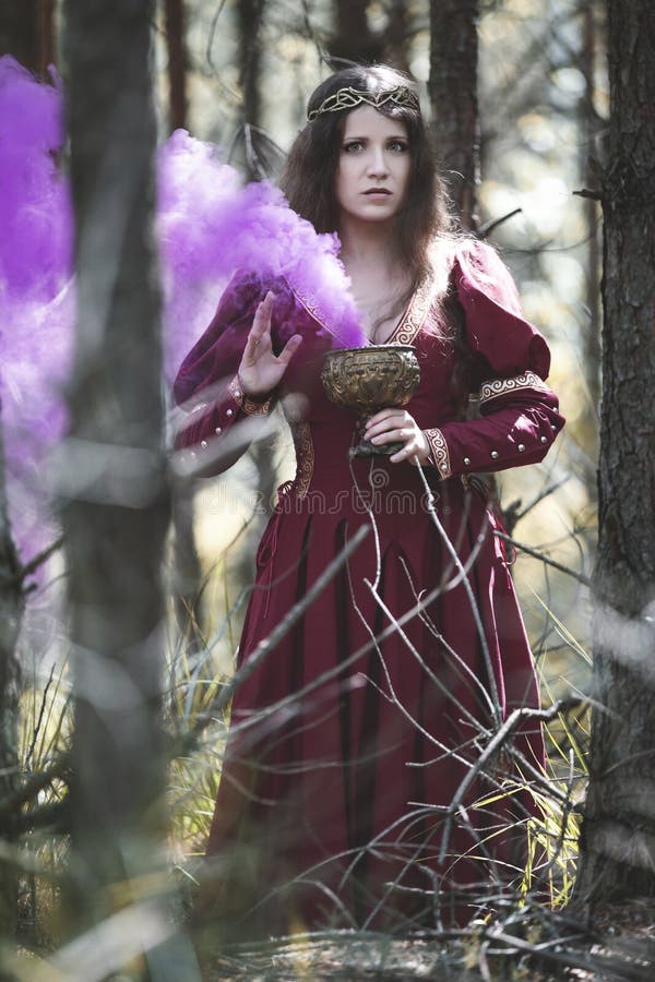 Hechicera élfica imagen de archivo libre de regalías