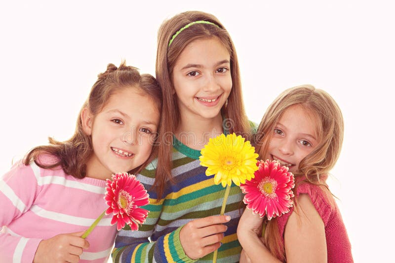 Sorelle sorridenti felici immagine stock Sorelle sorridenti felici immagine stock