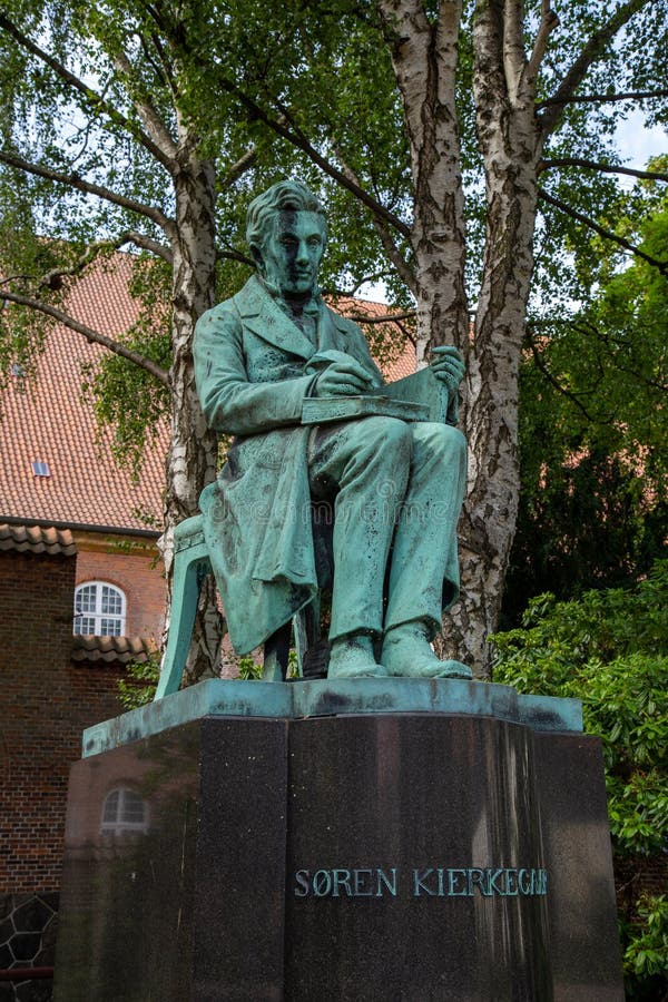 Soren Kierkegaard Statue in Copenhagen Editorial Stock Photo - Image of ...