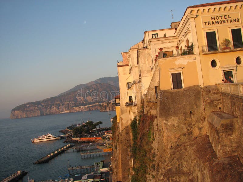 Sorrento Italy during the Golden Hour - Italy - The Beautiful Land stock photo Sorrento Italy during the Golden Hour - Italy - The Beautiful Land stock photo