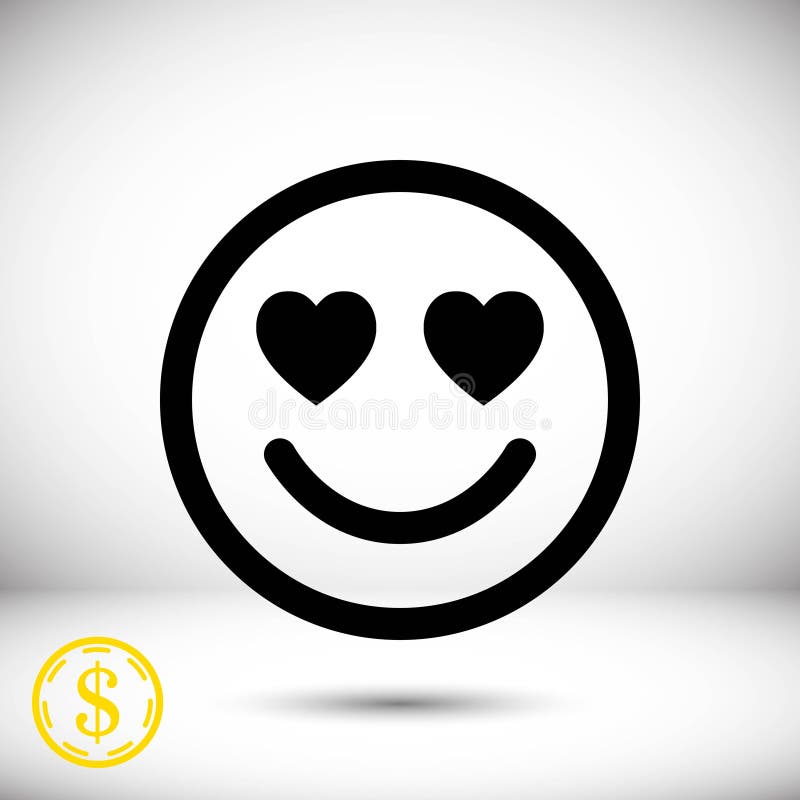 Sorrida con i cuori di progettazione piana dell'illustrazione di vettore delle azione dell'icona di amore royalty illustrazione gratis Sorrida con i cuori di progettazione piana dell'illustrazione di vettore delle azione dell'icona di amore royalty illustrazione gratis