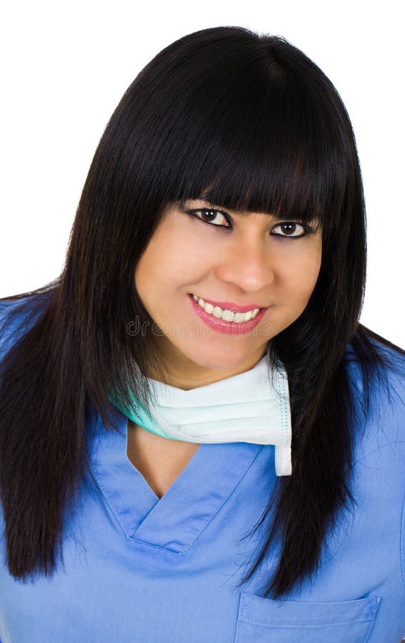 Sorridere latino della donna dell'erba medica fotografie stock libere da diritti Sorridere latino della donna dell'erba medica fotografie stock libere da diritti