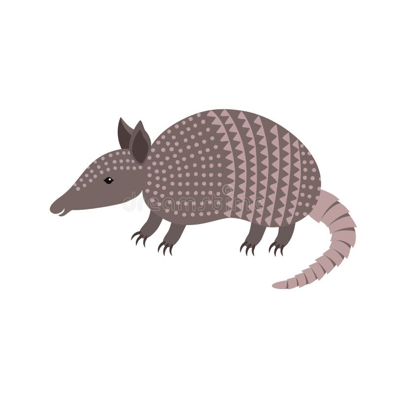 Sorriso animal do tatu dos desenhos animados ilustração stock Sorriso animal do tatu dos desenhos animados ilustração stock