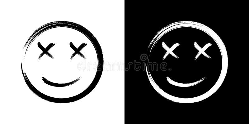 ícone Emoticon Do Rosto Do Sorriso Ilustração do Vetor