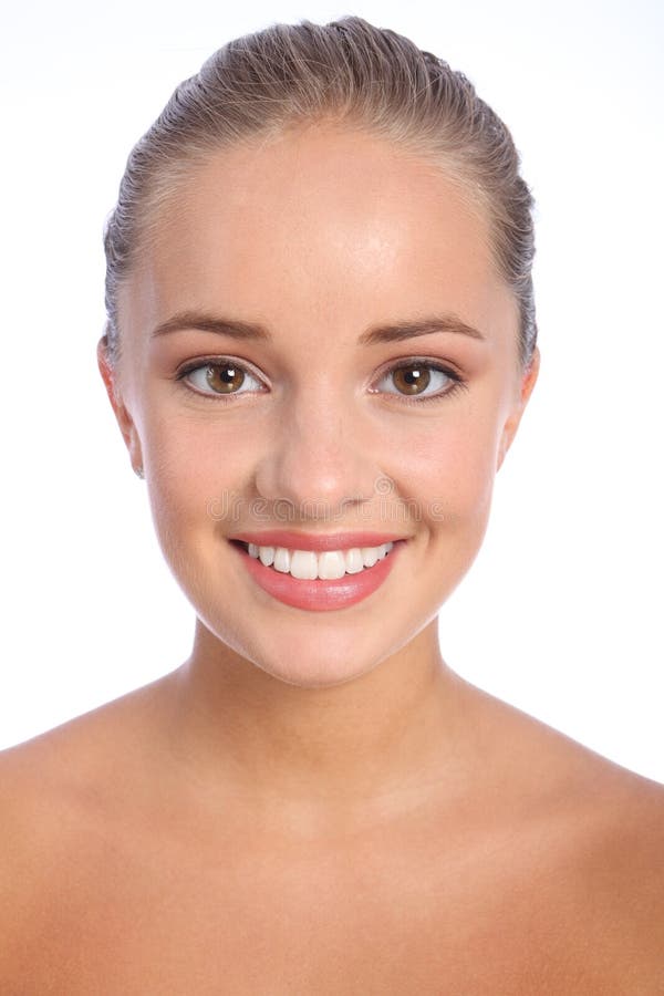 Sorriso feliz brilhante da mulher nova bonita imagem de stock Sorriso feliz brilhante da mulher nova bonita imagem de stock