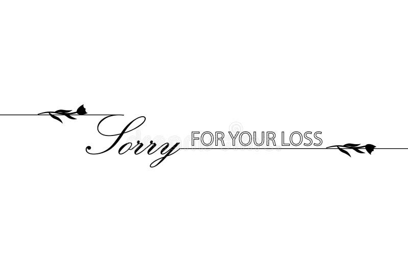 Sorry For Your Loss Card Template