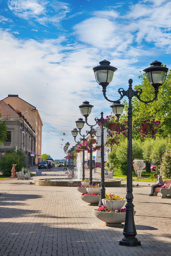 Sortavala Quadrat der Stadt lizenzfreies stockfoto Sortavala Quadrat der Stadt lizenzfreies stockfoto
