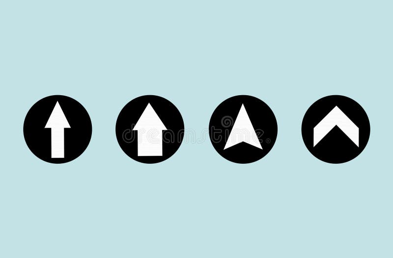 Sortieren der Designersammlung nach rechts oben, farbige Pfeilsymbol. Forward-Funktionen in Medienanwendungen. Erweitertes Symbol stock abbildung