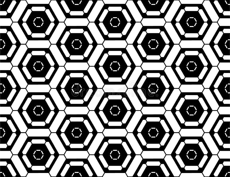 Sortilège sans couture moderne de modèle de la géométrie de vecteur, résumé noir et blanc illustration de vecteur Sortilège sans couture moderne de modèle de la géométrie de vecteur, résumé noir et blanc illustration de vecteur