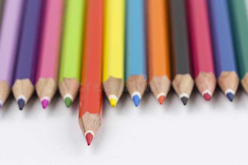 Color pencil of different colors that can have a meaning purely educational or used as a background image or as a business. Color pencil of different colors that can have a meaning purely educational or used as a background image or as a business