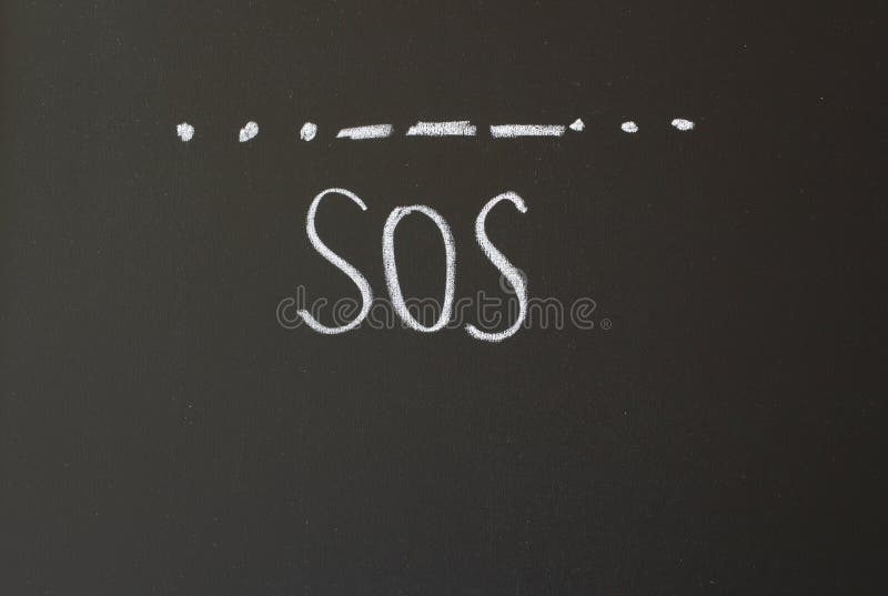 SOS stock photo. Image of chalk, background, decisions 35268252