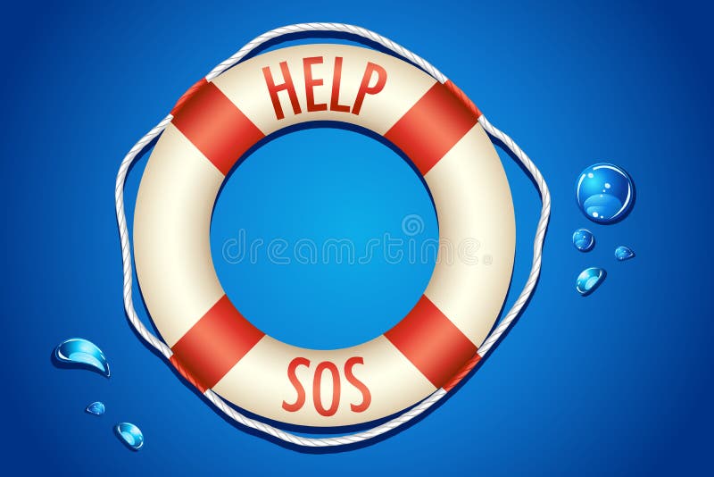 SOS written on Lifebouy