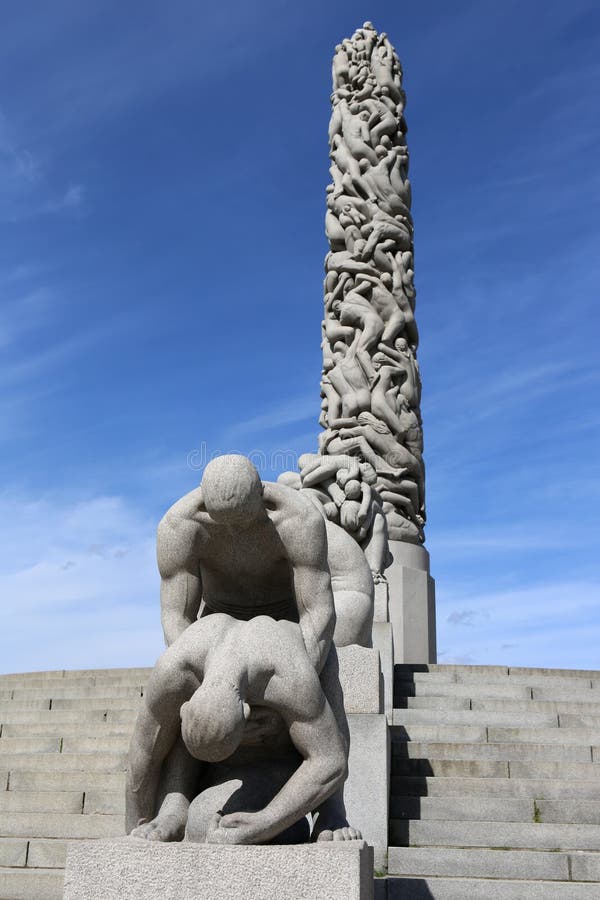 Monolith at vigeland park (Frognerpark). Oslo. Norway. Monolith at vigeland park (Frognerpark). Oslo. Norway