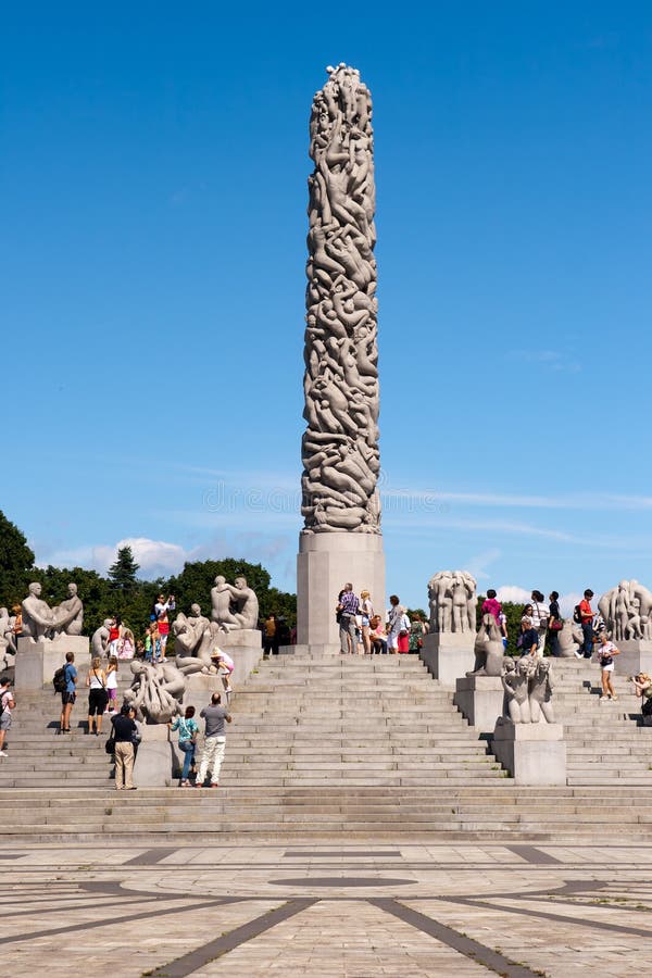 Sosta Oslo di Vigeland fotografia stock Sosta Oslo di Vigeland fotografia stock
