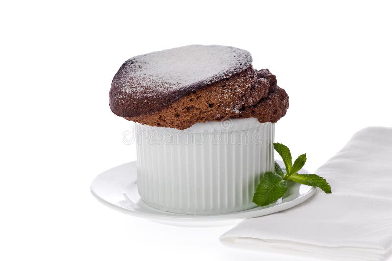 Soufflé de Chocolate fotos de stock