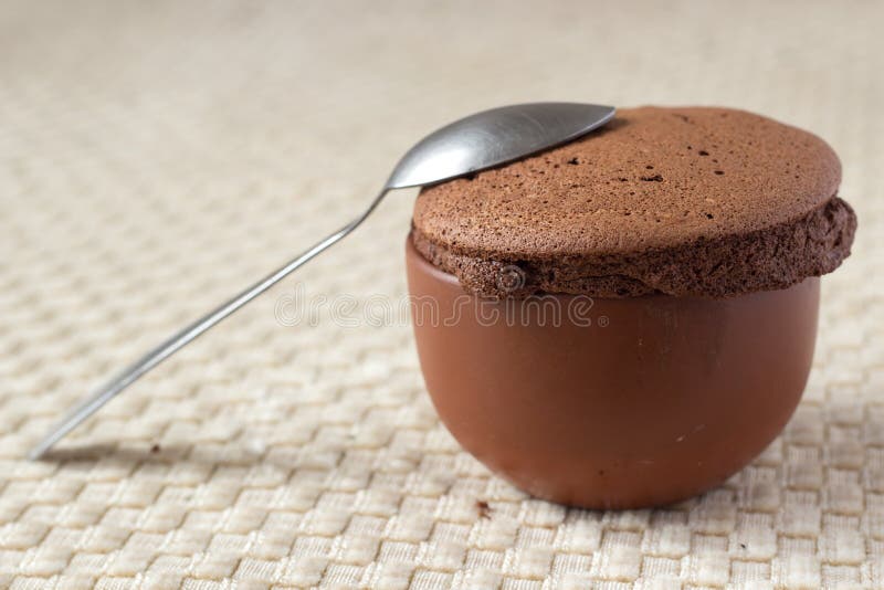 Soufflé de chocolate foto de stock royalty free