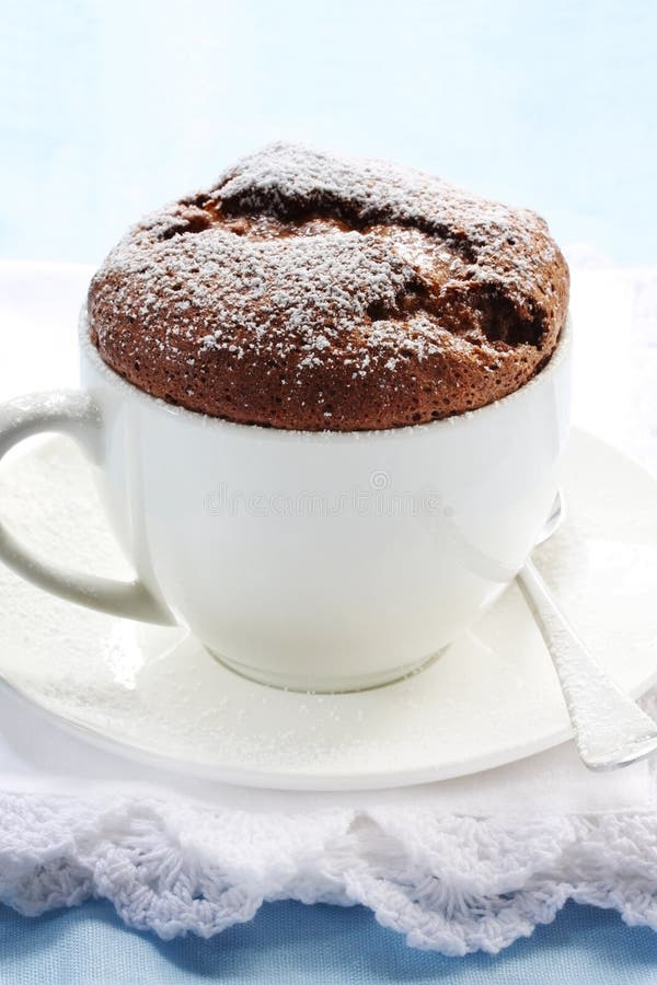 Soufflé de Chocolate foto de stock