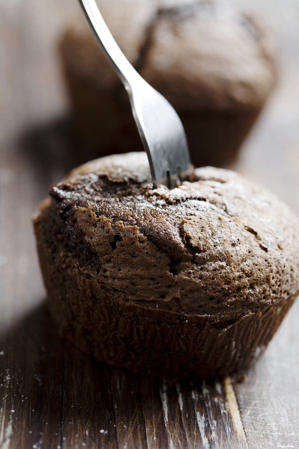Soufflé de chocolate foto de stock royalty free