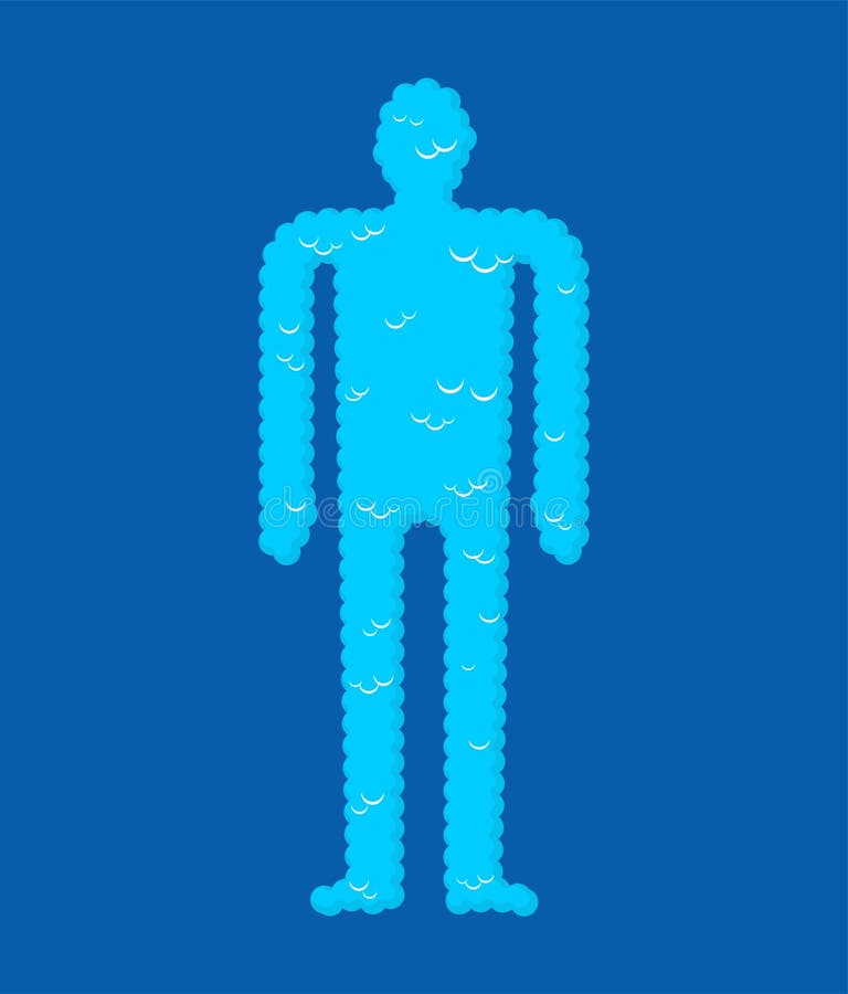 Soul Cloudy body essence. Spirit Vector illustration stock illustration Soul Cloudy body essence. Spirit Vector illustration stock illustration