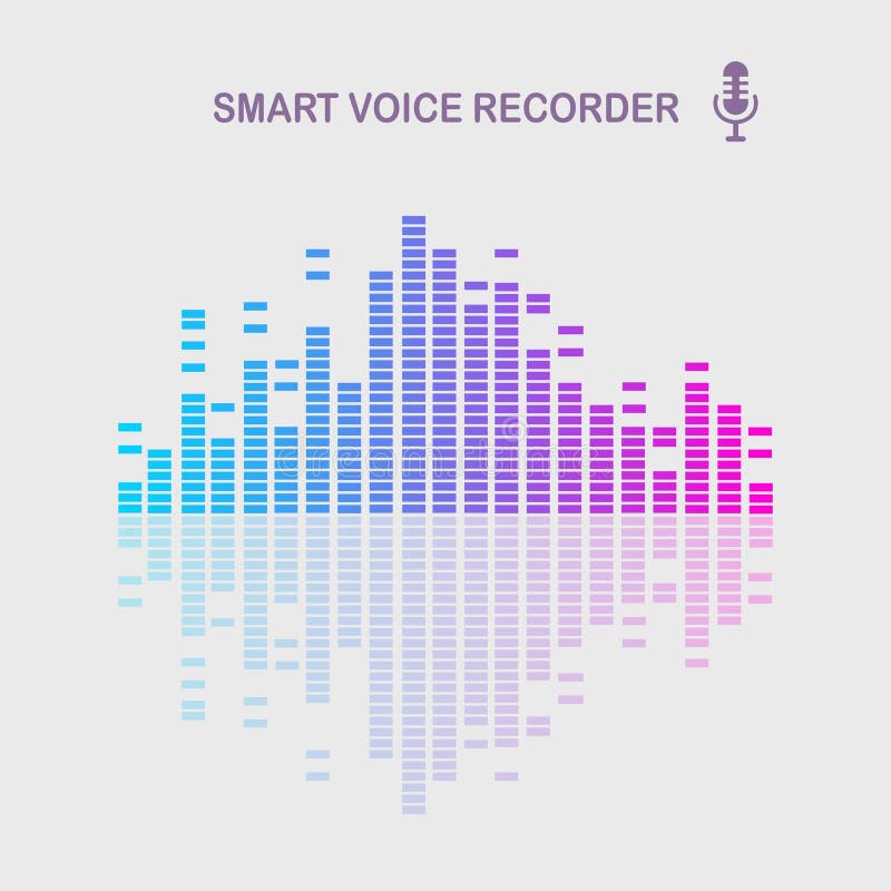 Sound Audio Wave from Equalizer. Music Frequency in Color Spectrum