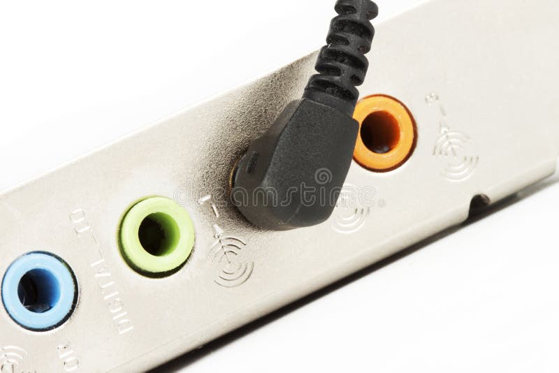 Sound Card with Black Jack stock photo. Image of digitally 22178954