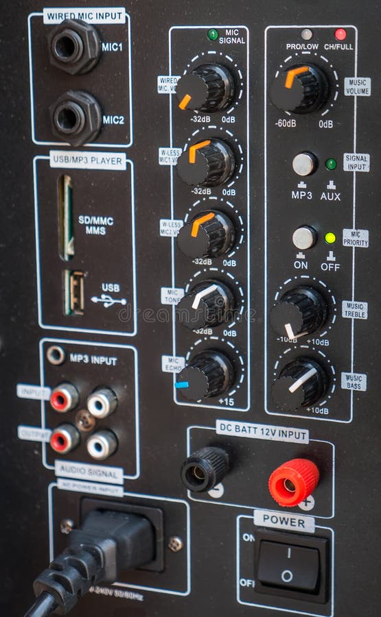 Sound control button royalty free stock image