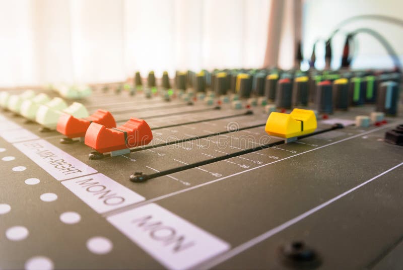 Sound controller button royalty free stock images