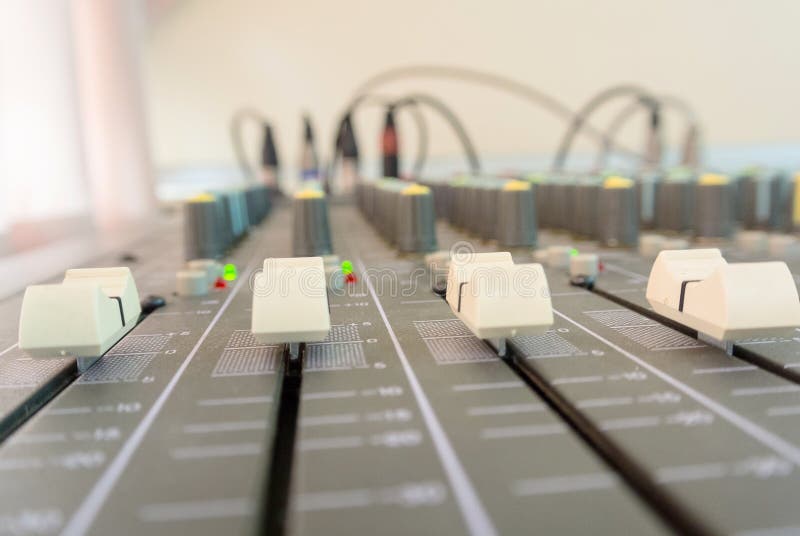 Sound controller button royalty free stock photography