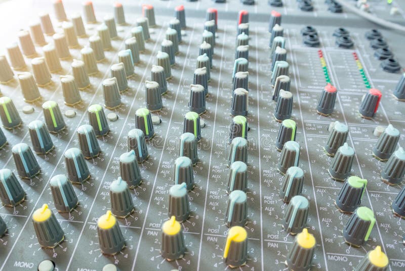 Sound controller button royalty free stock image