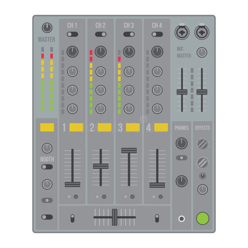 Sound Dj Mixer Stock Vector Illustration Of Club Panel Sound Dj Mixer Stock Vector Illustration Of Club Panel