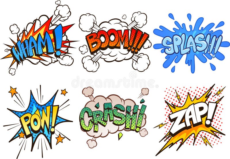 Comic book Roar word effect on bright abstract background. Vector cartoon  illustration in retro pop art style. Comics text sound effects Stock Vector  Image & Art - Alamy