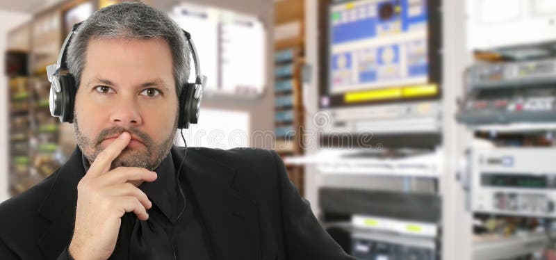 Sound Engineer Television Studio Stock Image Image of people