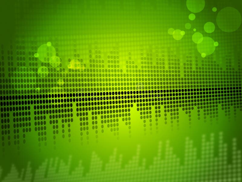 Sound Equalizer Background Means Soundtrack Frequency or Waveform