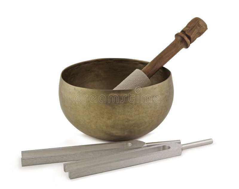 Sound healing therapy instruments royalty free stock images