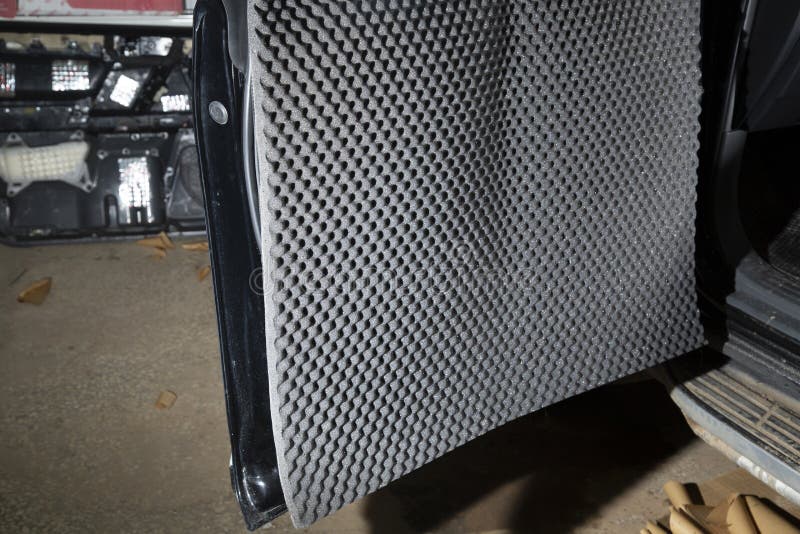 Sound Insulation of the Car. Installation of Sound Insulation Material