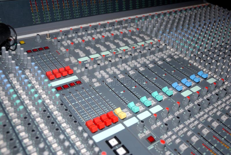 Sound mixing console royalty free stock photo Sound mixing console royalty free stock photo
