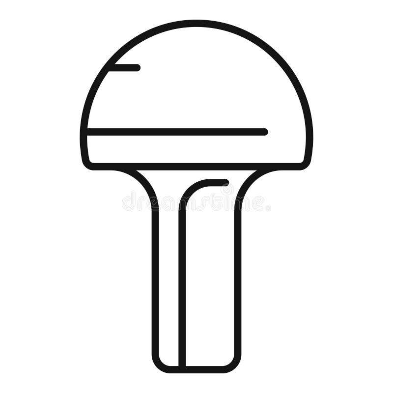 Sound noise plug icon outline vector. Ear protection foam stock illustration