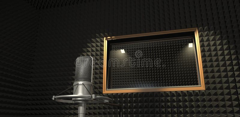 Sound Recording Studio. 3D Illustration Stock Illustration - Illustration  of audio, grammy: 83651041