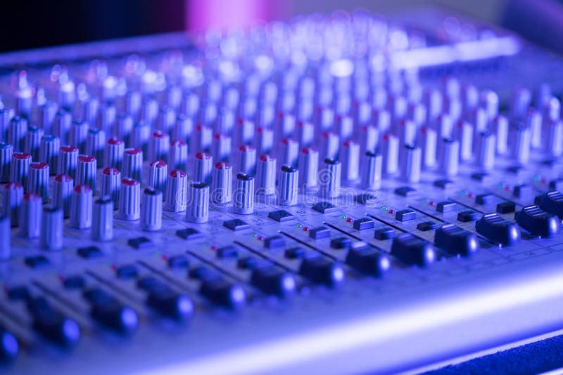 Sound Recording Studio Mixer Desk: Professional Music Production Stock ...